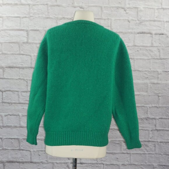 Vintage 60s Wool Cable Knit Sweater - Picture 2 of 7